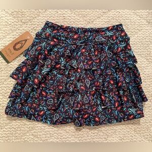 Dona Jo - size 1 - NWT Floral Ruffle Skort - Multicolor
